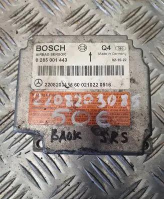 Mercedes-Benz S W220 Airbag control unit/module 2208203085 0285001443