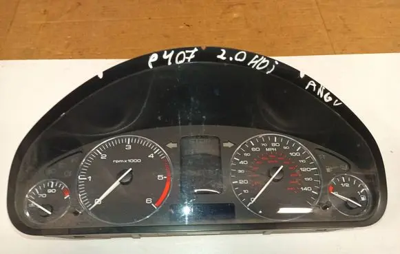 Peugeot 407 Speedometer (instrument cluster) 9649621280