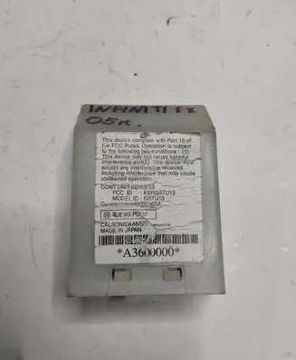 Infiniti FX Other control units/modules 40740CL000 4X06 A3600000