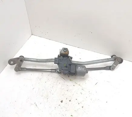 Front wiper linkage and motor