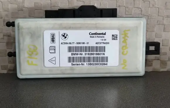 BMW 5 F10 F11 Airbag control unit/module 9280186