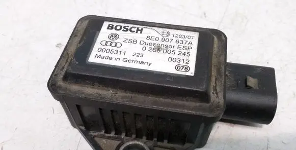 Audi A4 S4 B6 8E 8H ESP acceleration yaw rate sensor 8E097637A 0265005245