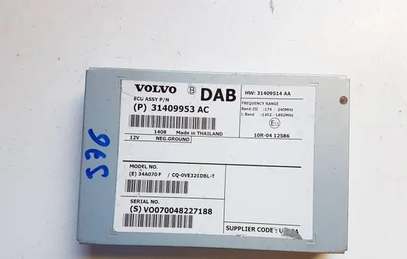 Volvo XC60 Other control units/modules 31409953AC 31409514AA
