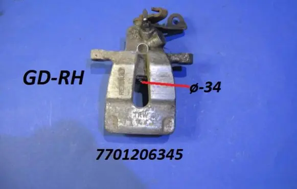 Renault Megane I Rear brake caliper 7701206345