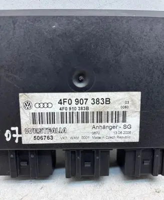 Audi A6 S6 C6 4F Tow bar trailer control unit/module 4F0907383B 4F0910383B 506763