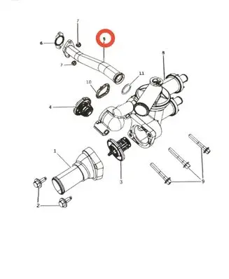 Dodge Journey Brake vacuum hose/pipe 4884697AB