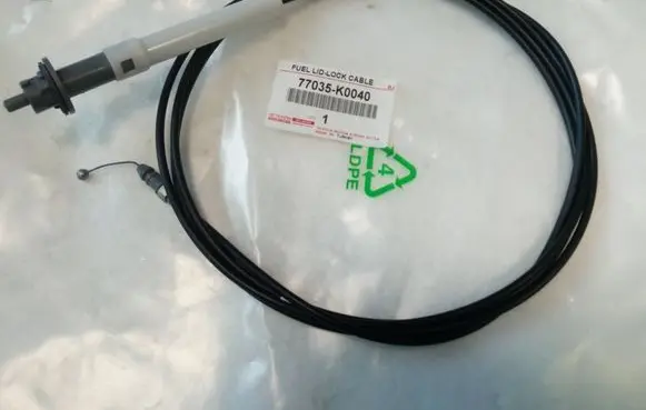 Toyota Yaris XP210 Fuel cap flap release cable 77035K0040 NE70081