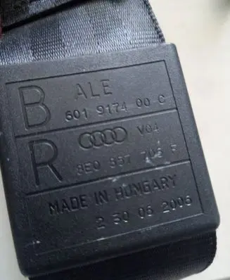 Audi A4 S4 B7 8E 8H Front seatbelt 8E0857706F 601917400C 230062006