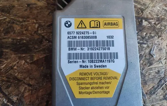 BMW 5 GT F07 Airbag control unit/module 9224275 618308500B 319224275018