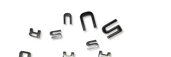 Renault Megane IV Rear loading door model letters 