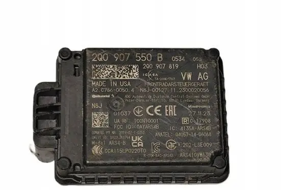 Volkswagen PASSAT B8 Distronic sensor radar 2Q0907550B 2Q0907819 040571406068