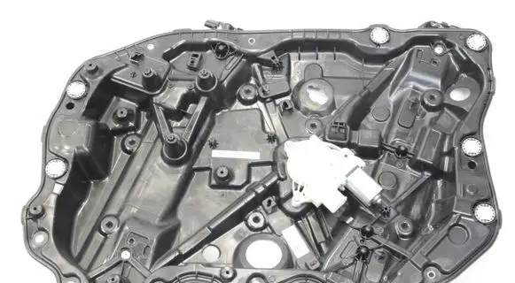Front door window regulator with motor