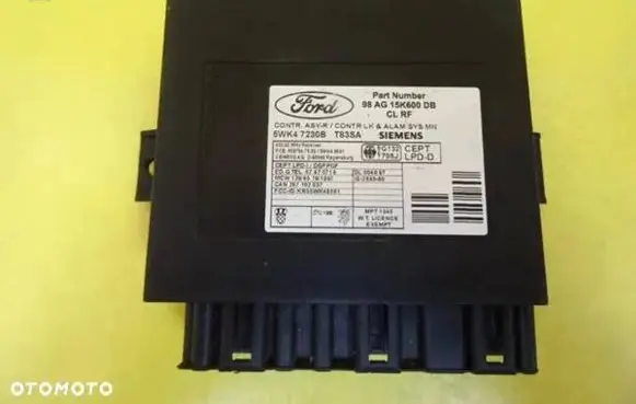 Ford Focus Comfort/convenience module 98AG15K600DB