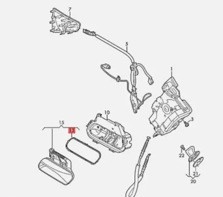 Volkswagen ID.4 Front door interior handle trim 11A837210D