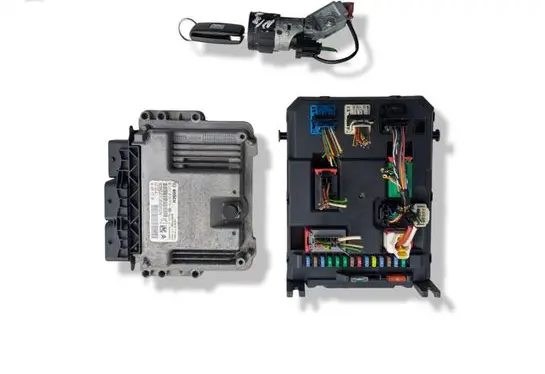 Citroen C3 Picasso Engine ECU kit and lock set 0281019819 9805947680