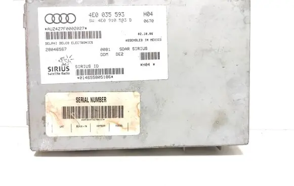 Audi Q7 4L Head unit multimedia control 4E0035593 28046567 4E0910593D