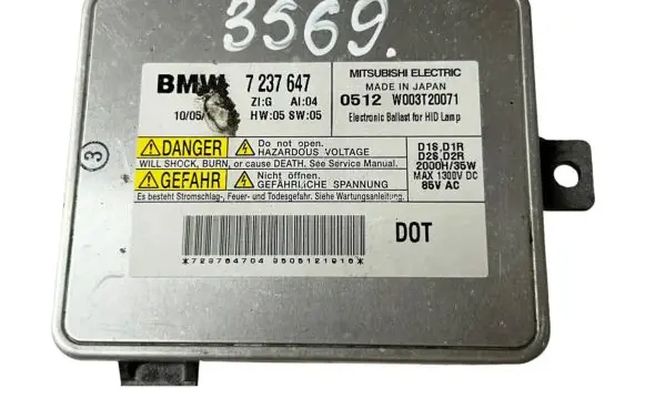 BMW 7 F01 F02 F03 F04 Headlight ballast module Xenon 7237647 W003T20071