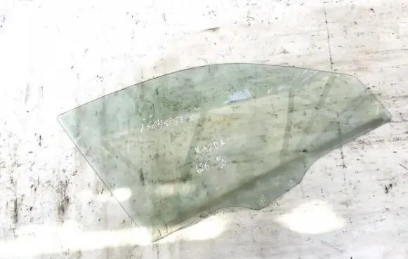 Mazda 626 Front door window glass four-door