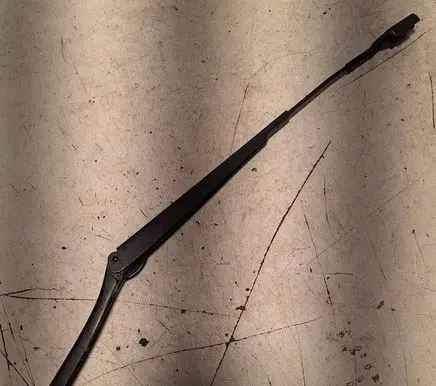 Front wiper blade arm