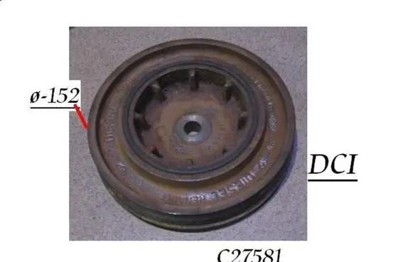 Mitsubishi Space Runner Crankshaft pulley C27581