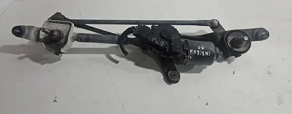 Front wiper linkage and motor