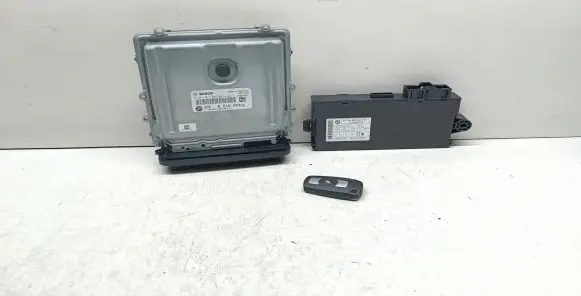 BMW 3 E90 E91 Engine ECU kit and lock set 8510829 0281017024 9237047