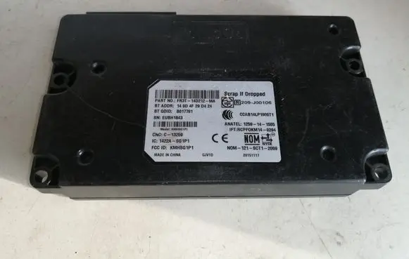Ford Mustang VI Bluetooth control unit module FR3T14D212MA