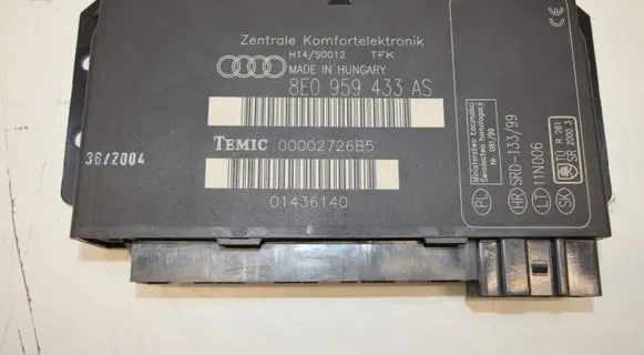 Audi A4 S4 B6 8E 8H Comfort/convenience module 8E0959433AS