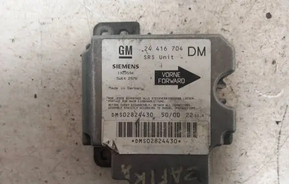 Opel Zafira A Airbag control unit/module 24416704 1923594 DMS02824430