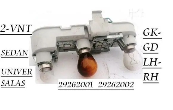 Volvo S40, V40 Tail light bulb cover holder 29262001 29262002