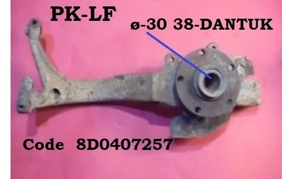 Front wheel hub spindle knuckle