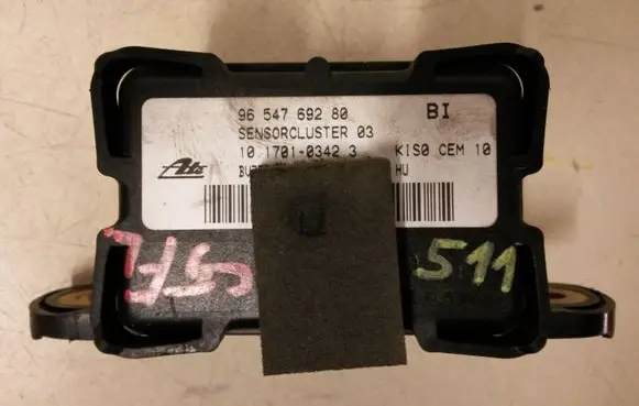 Citroen C5 ESP acceleration yaw rate sensor 9654769280 10170103423