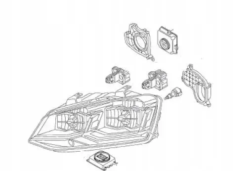 Volkswagen Touareg II Headlight/headlamp LAMPA278