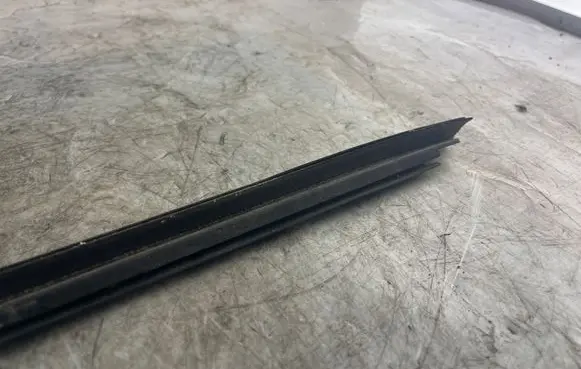 Rear door glass trim molding