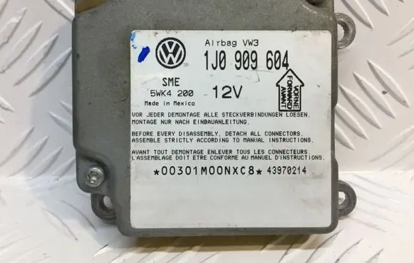 Volkswagen PASSAT B5 Airbag control unit/module 1J0909604
