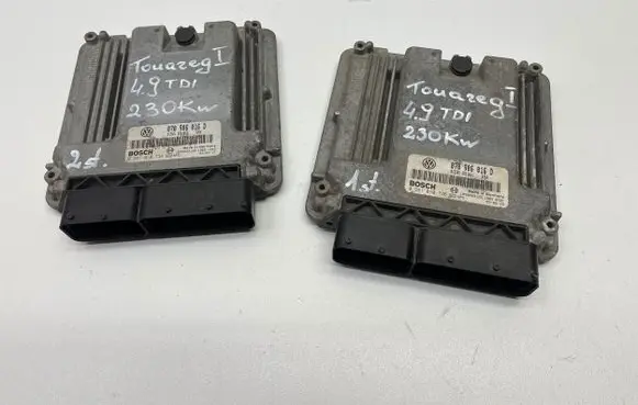 Volkswagen Touareg I Engine control unit/module 070906016D 1039S03125 0281010736