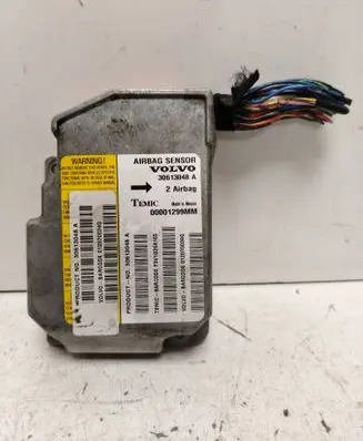 Volvo S40, V40 Airbag control unit/module 30613048A 012070039Q F3V1G26A165