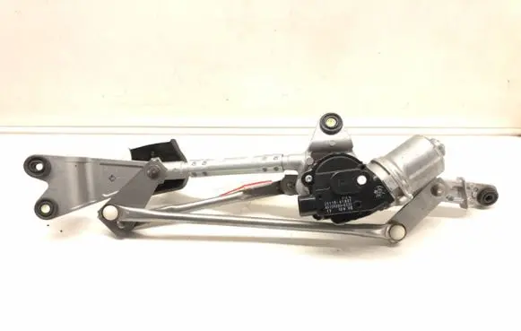 Front wiper linkage and motor