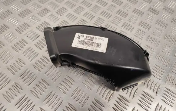 Citroen DS5 Cabin air duct channel 9801449380