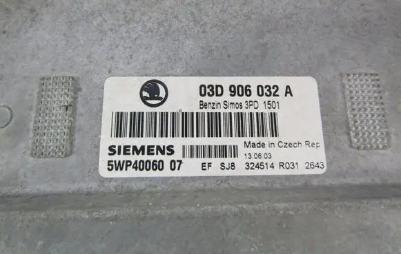 Skoda Fabia Mk1 (6Y) Engine control unit/module ECU 03D906032A
