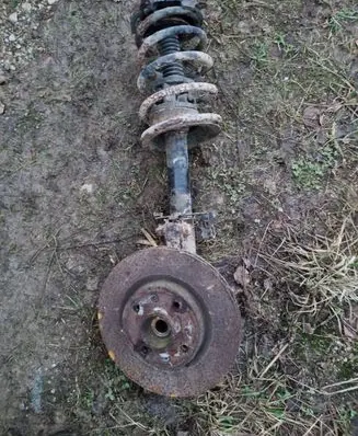 Renault Scenic I Front shock absorber with coil spring