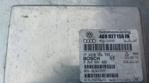 Audi A6 S6 C5 4B Gearbox control unit/module 4B0927156FK 0260002885 ZF6058006340