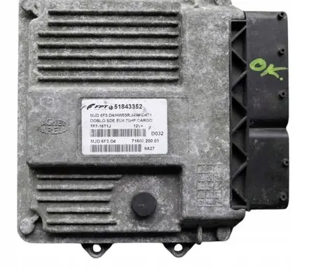 Fiat Doblo Engine control unit/module 51843352 MJD6F3D4