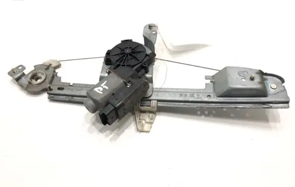 Rear door window regulator with motor