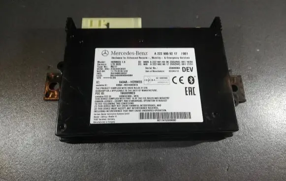 Mercedes-Benz S W222 Bluetooth control unit module A2229009217