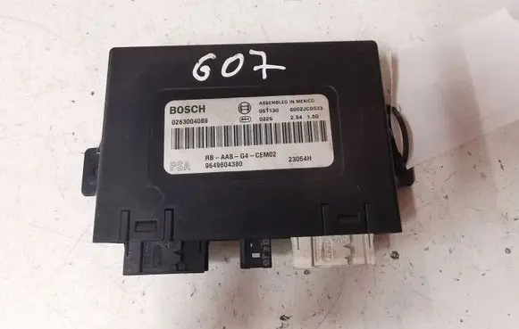 Peugeot 607 Parking PDC control unit/module 9649604380 0263004089 6002JC0533