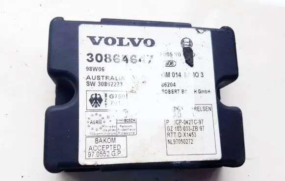 Volvo S40, V40 Immobilizer control unit/module 30864647 98W06