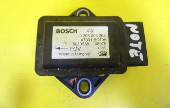 Nissan Note (E11) ESP acceleration yaw rate sensor 47931BC40A 0265005265