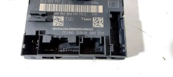 Audi A4 S4 B8 8K Door control unit/module 8K0959792J 8K0959792E