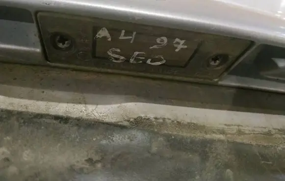 Audi A4 S4 B5 8D Number plate light 